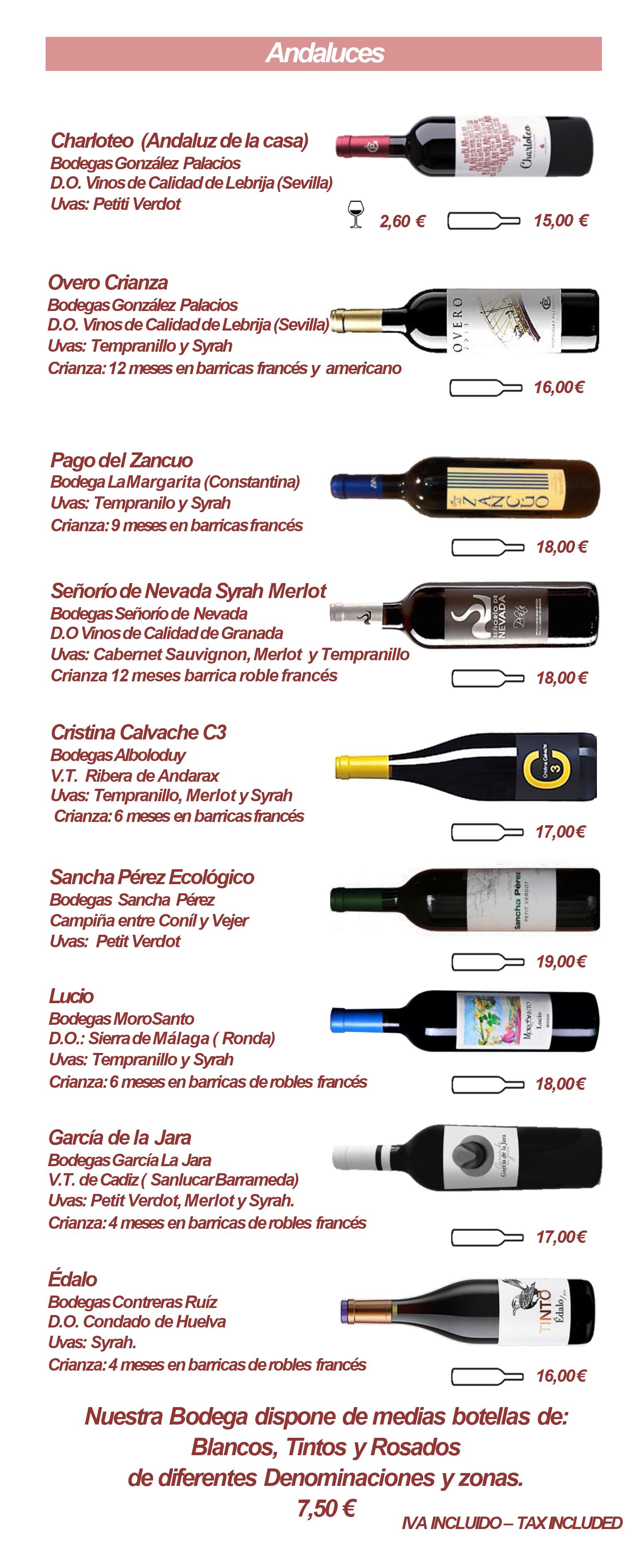 VINOS ANDALUCES