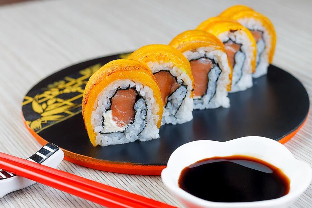 Rouleau de sushi samouraï