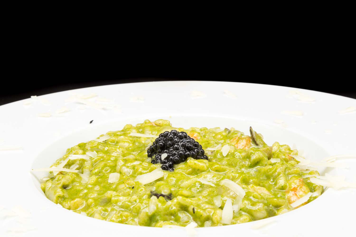 Green Risotto with mushrooms