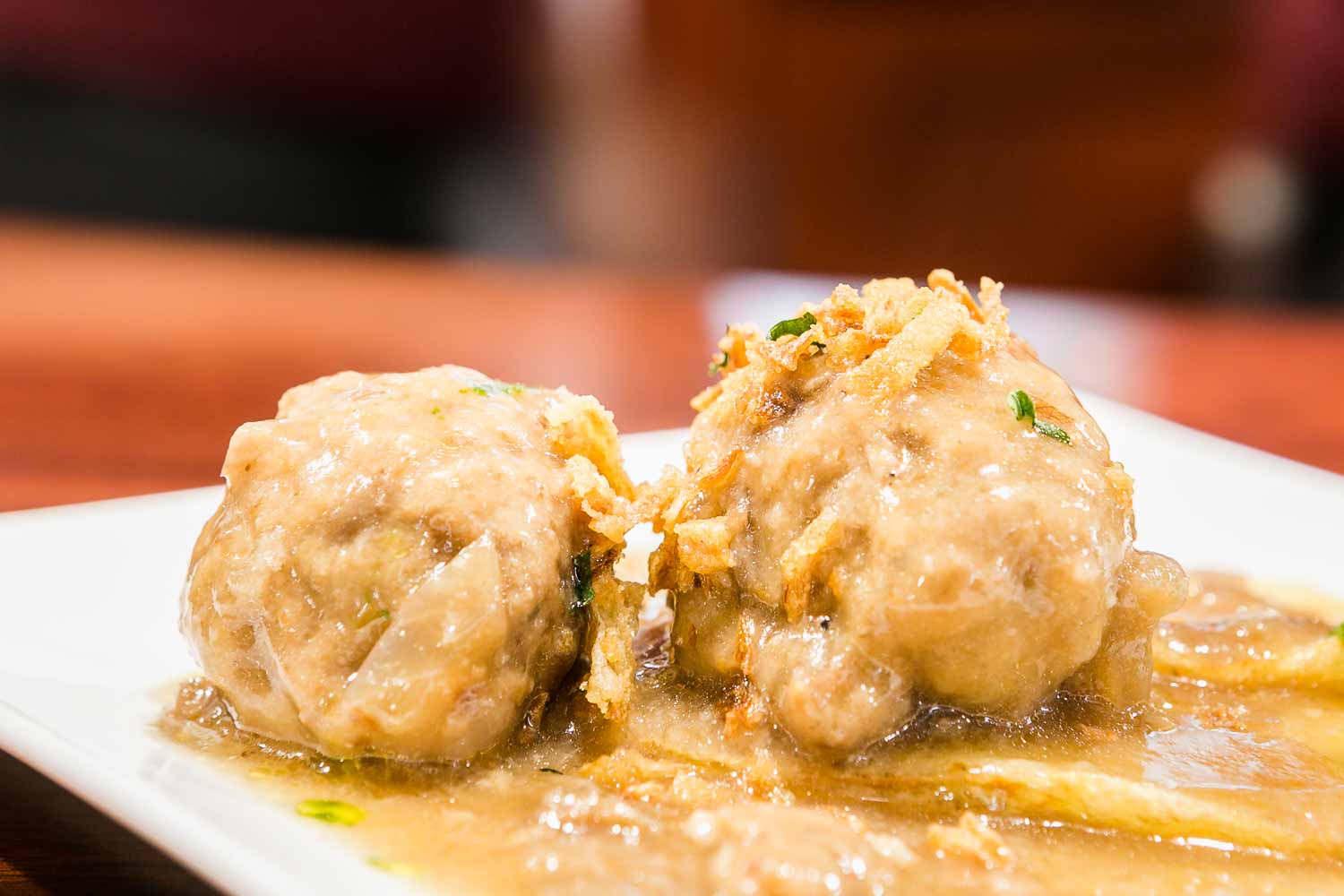 Cuttlefish meatballs or rioja style meatballs