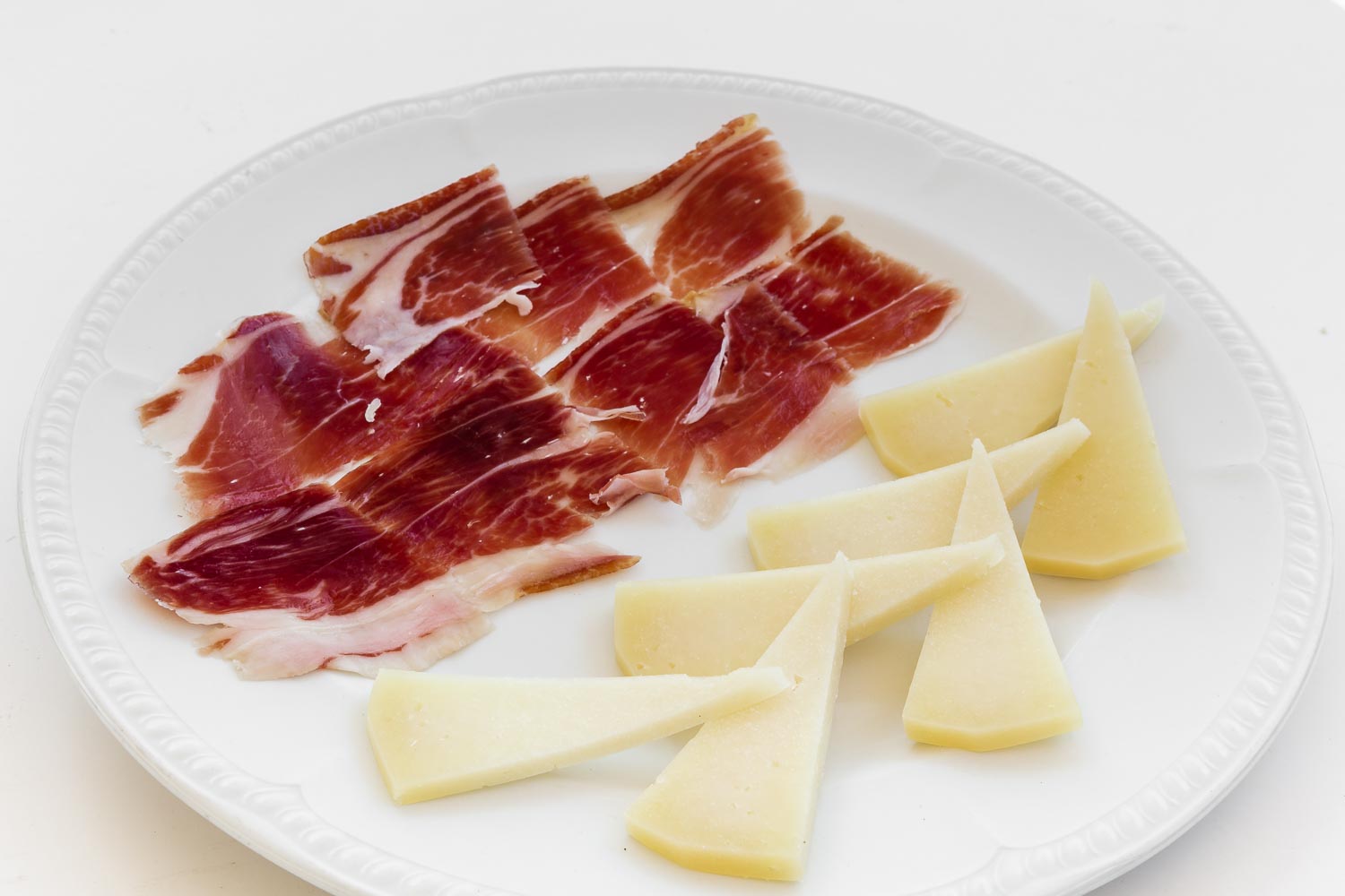 Cured spanish Ham and sheep cheese