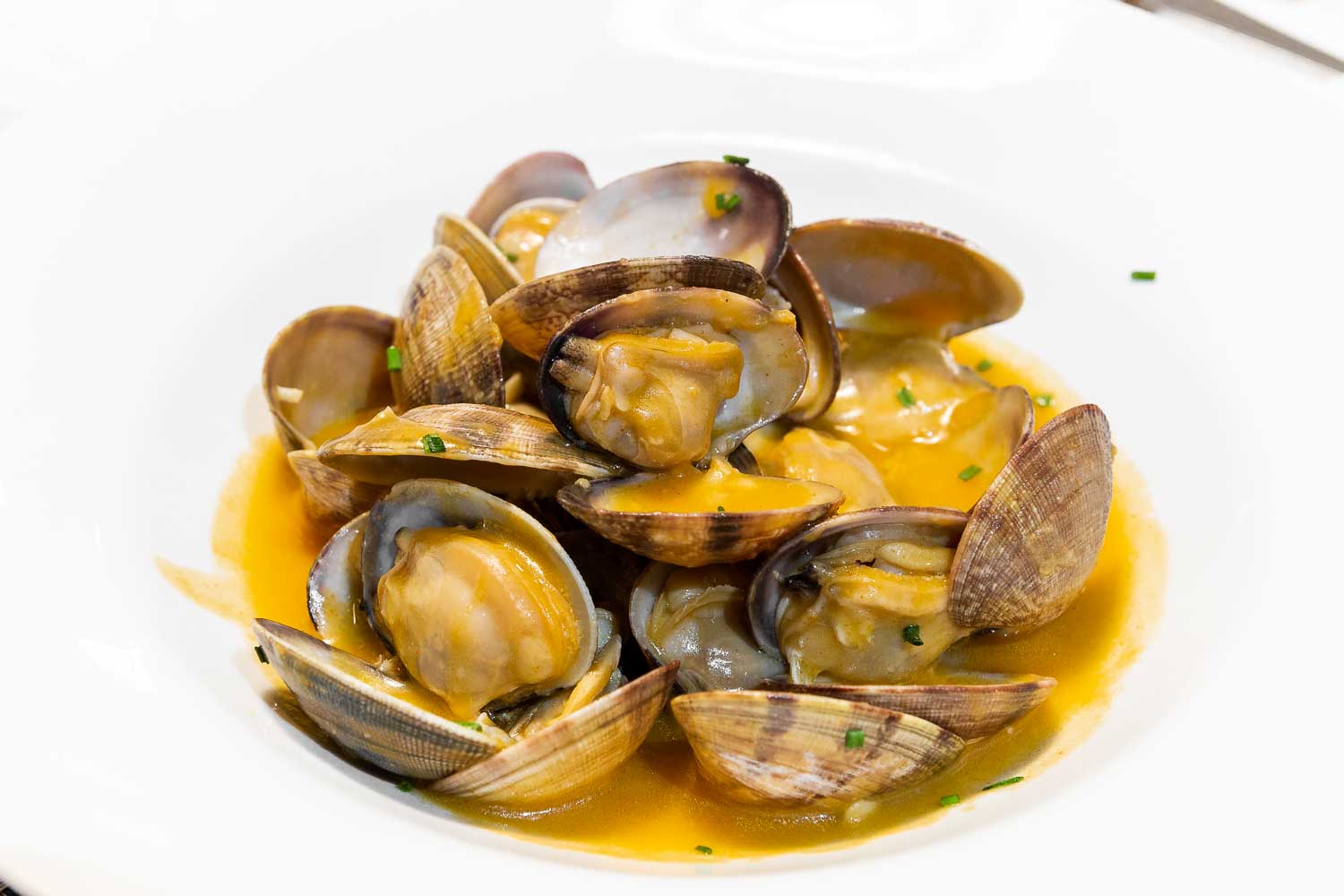 Clams with sauce
