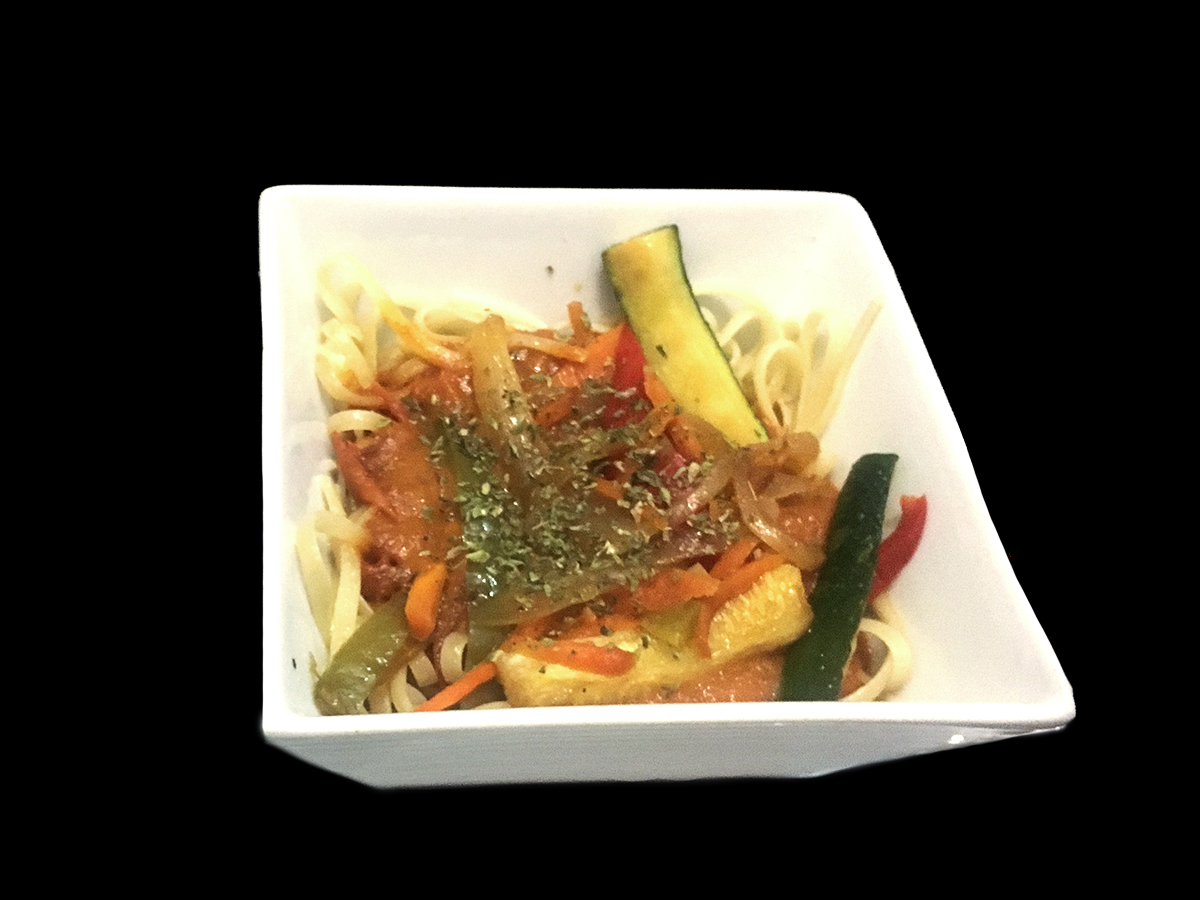 Noodles with sauteed vegetables or another of our sauces