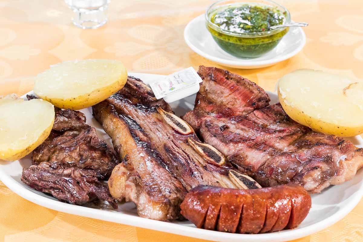 assortment of grilled meats