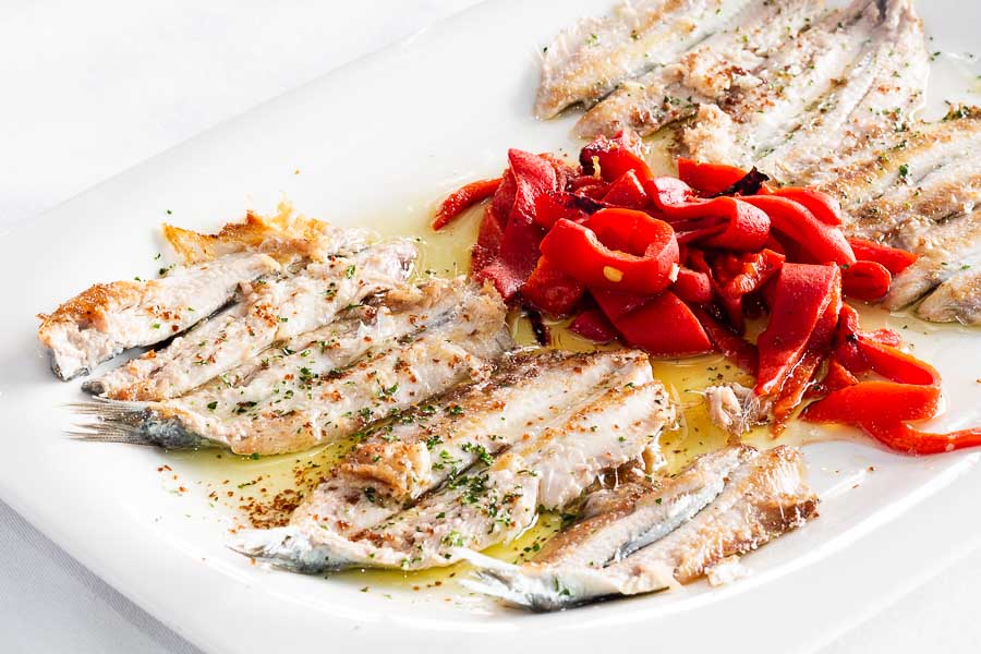 Grilled Fresh anchovies