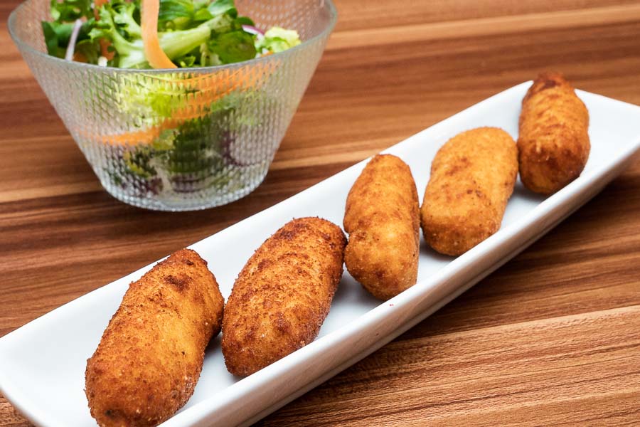 Cooked croquettes