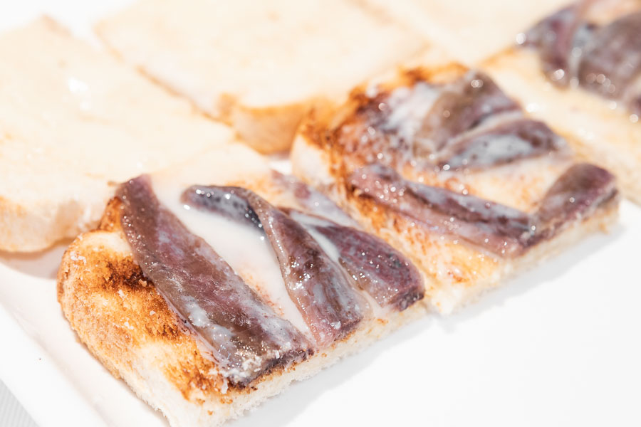 Anchovies with Condensed milk