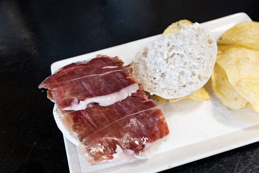 Iberian ham sandwich