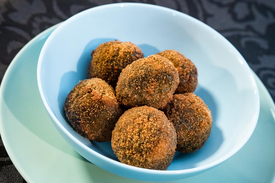 Spinach and Walnut Croquettes