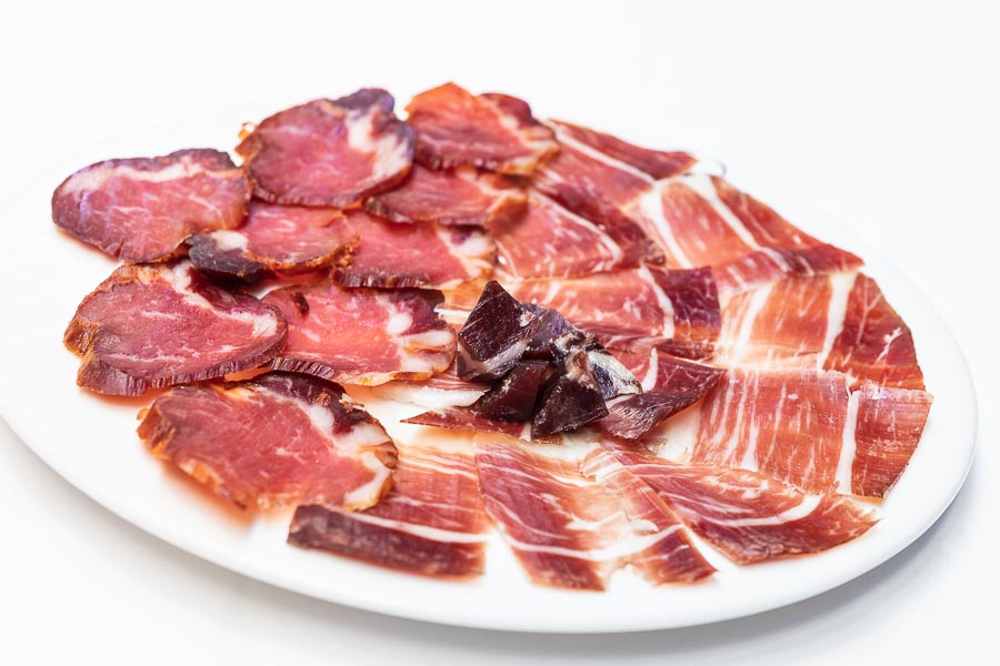 Iberian ham and Iberian loin sausage