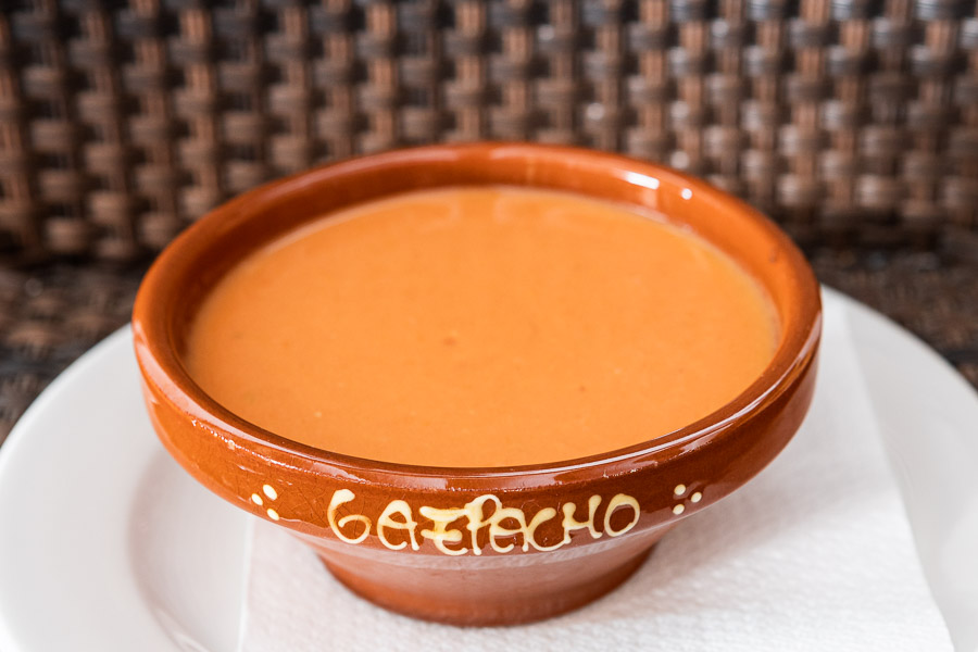 Cold Andalusian vegetable soup Gazpacho