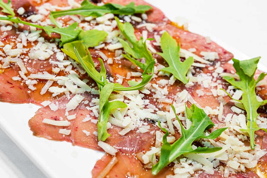 Carpaccio of Red Tuna with parmesan cheese