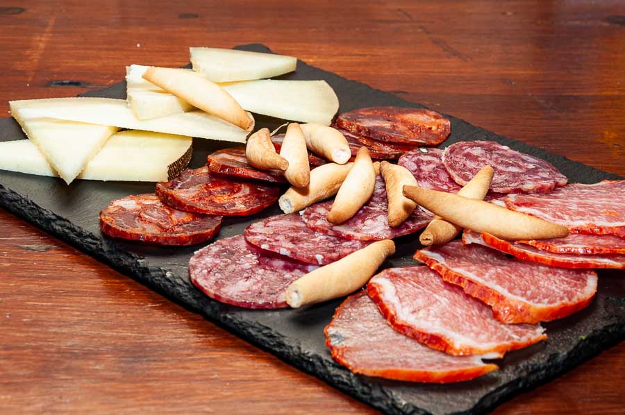 Assortment of Iberian sausages