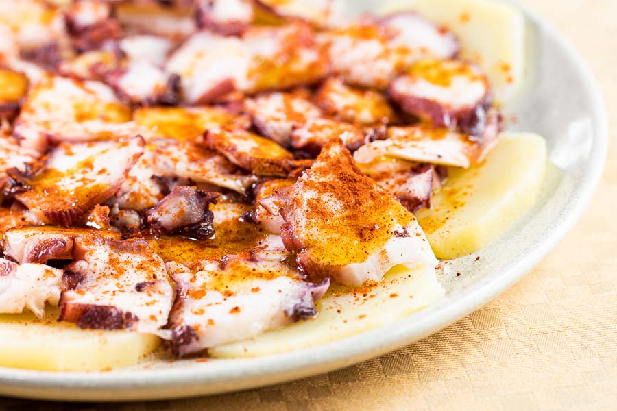 Galician-style octopus with potatoes and paprika