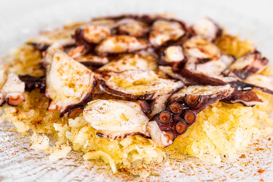 Galician-style octopus with potatoes and paprika