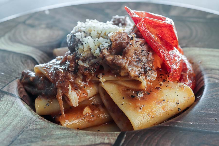 Paccheri with oxtail