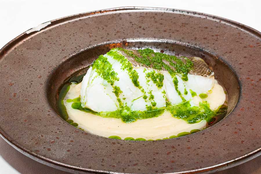 Cod confit with arbequina oil
