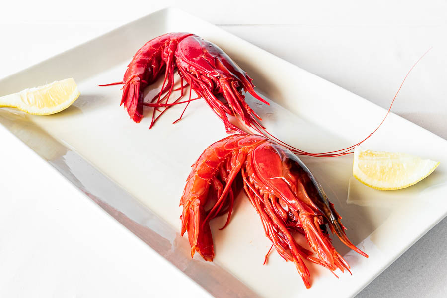 Smoked Red king prawns made on the oven