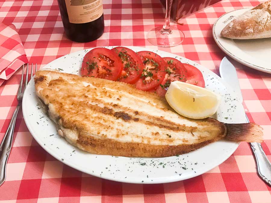 Grilled sole
