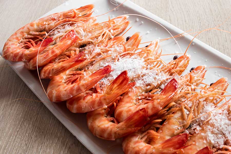 Cooked Sanlucar shrimp