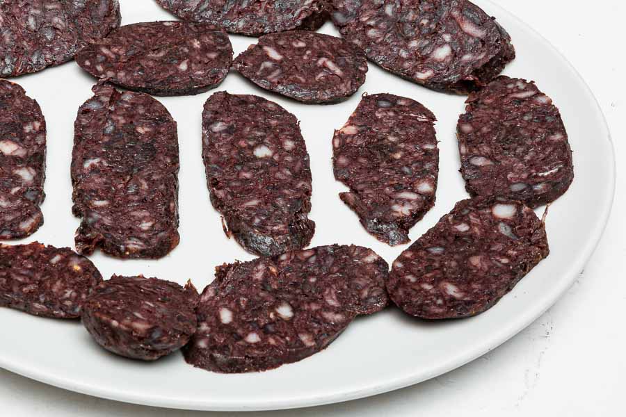A selection of black pudding