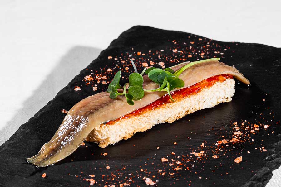 anchovy with tomato jam