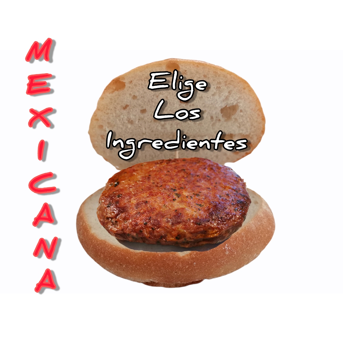 Spicy beef burger (Mexican)