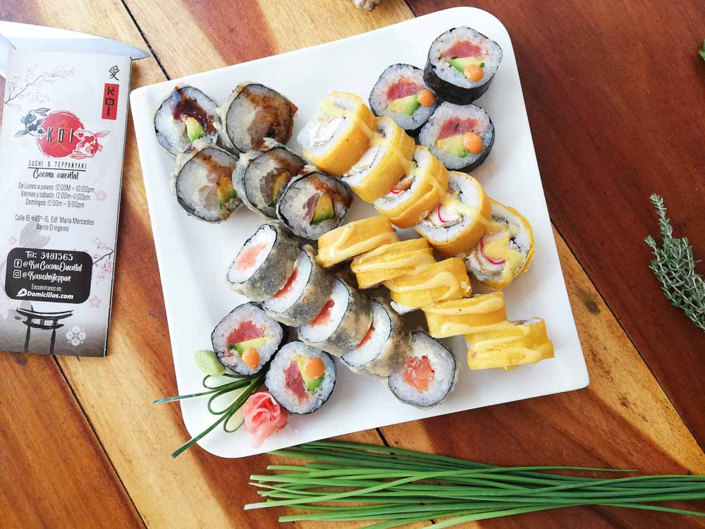 25 morceaux de sushi