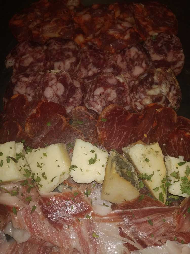 Assortment of cold meat
