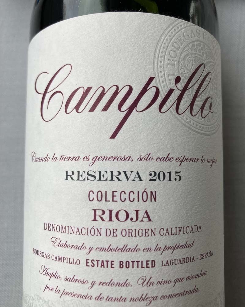 Campillo, Tempranillo Reserva (Rioja)