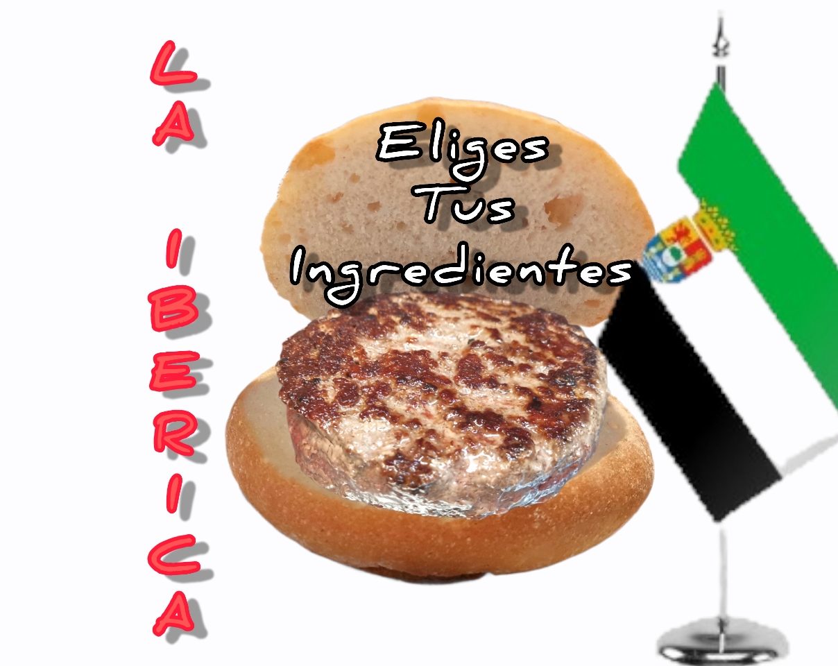 Premium: *IBERICA* Burger (250 Gr de Carne de Cerdo Ibérico Certificada con D.O.Extremadura)