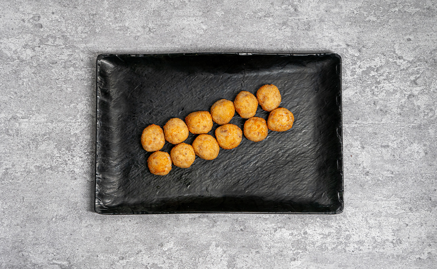 Cheese, apple and pine nut croquettes