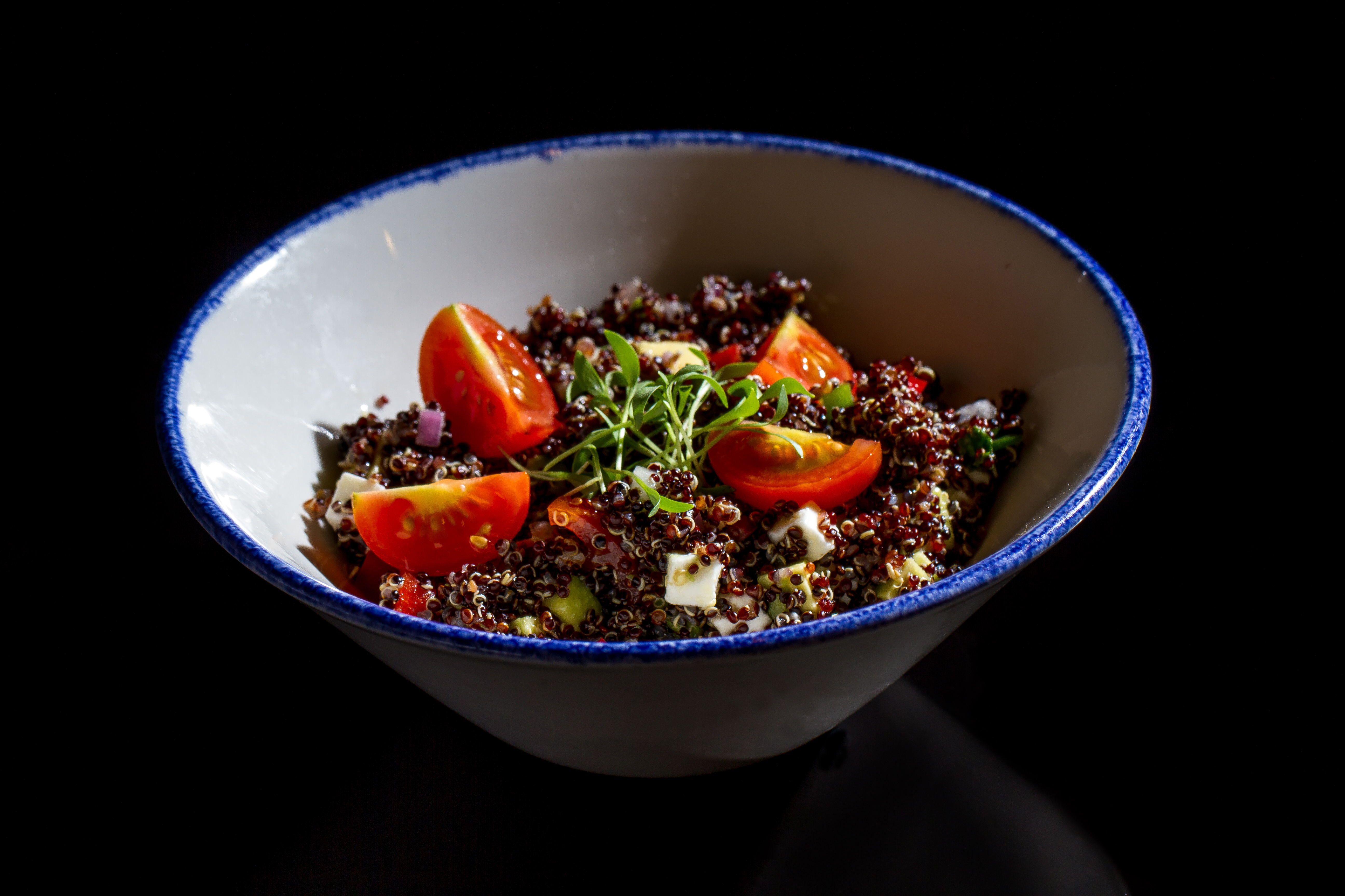 Mediterranean Royal Black Quinoa salad