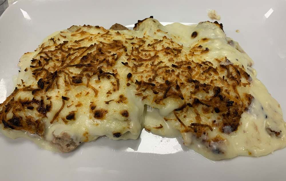 Meat Cannelloni or Mushroom Canneloloni