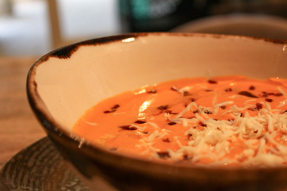 Cordovan salmorejo with grated egg and extra virgin olive oil