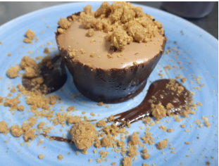 Chocolate Mousse with Nougat and Orange