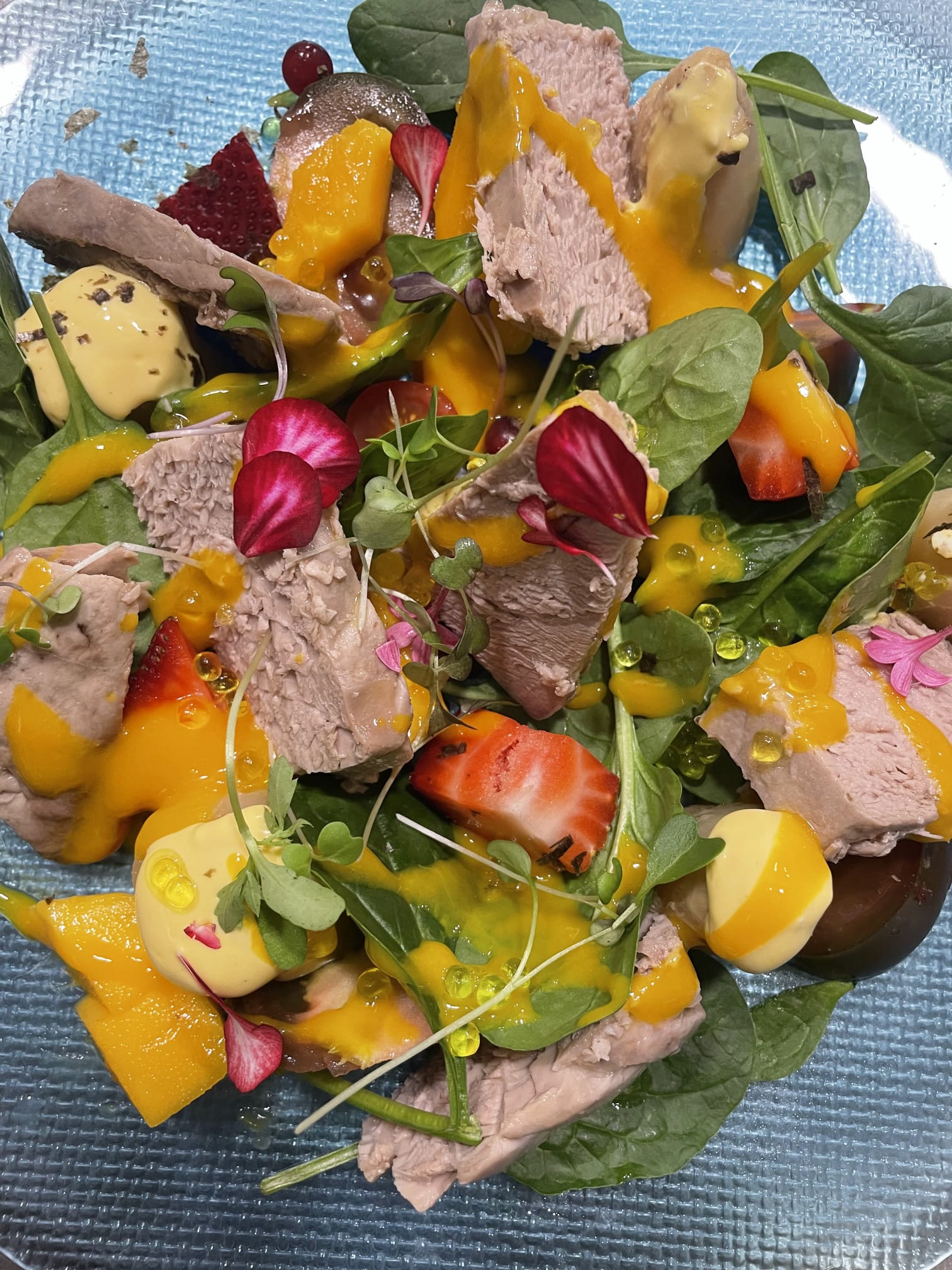 Confit Tuna belly salad