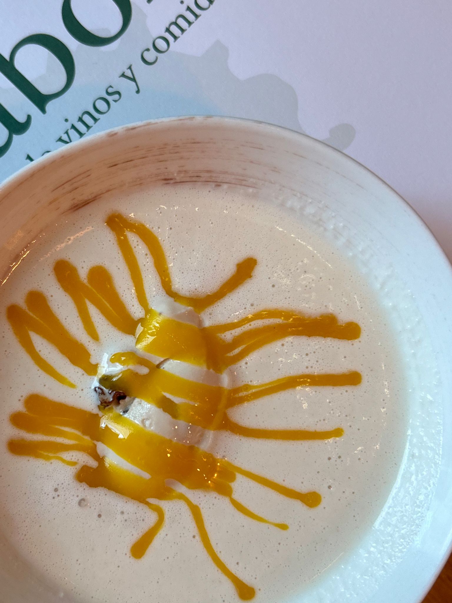 'Ajoblanco' Garlic cream from Málaga 