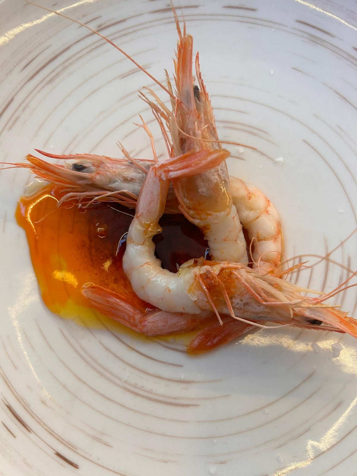 Grilled White Prawn from Malaga with its Pil - PiL