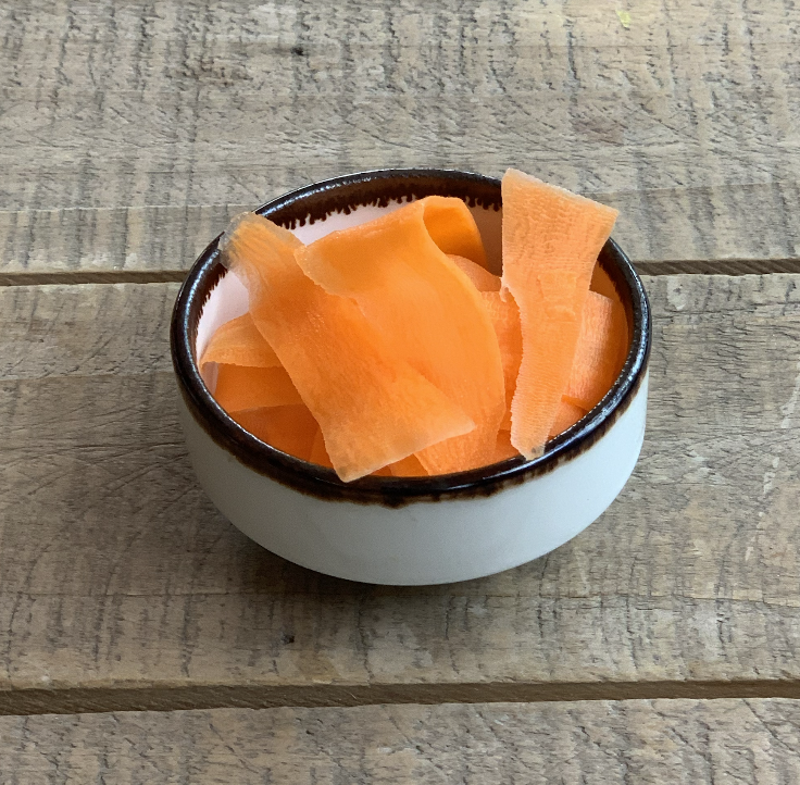 Zanahoria tiras