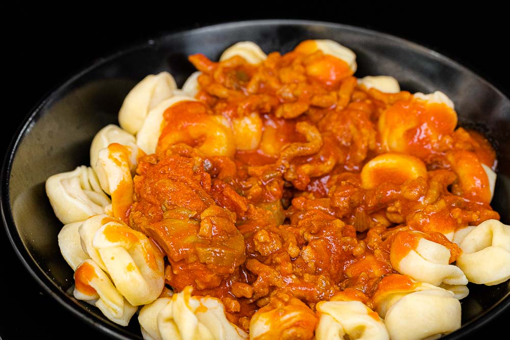 Tortellini with bolognese sauce