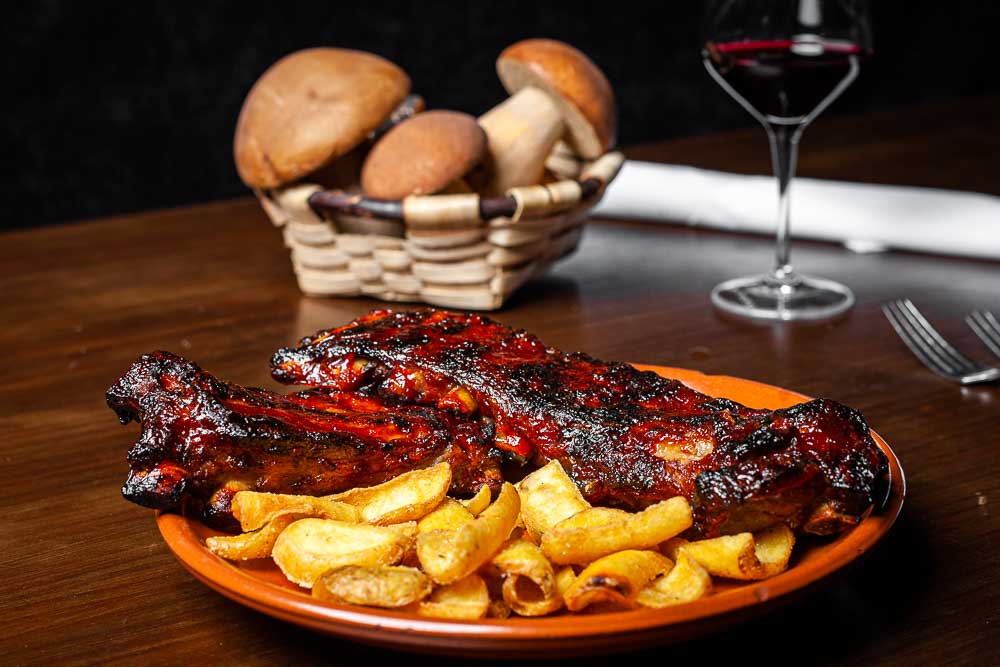 Pork Ribs with barbecue sauce