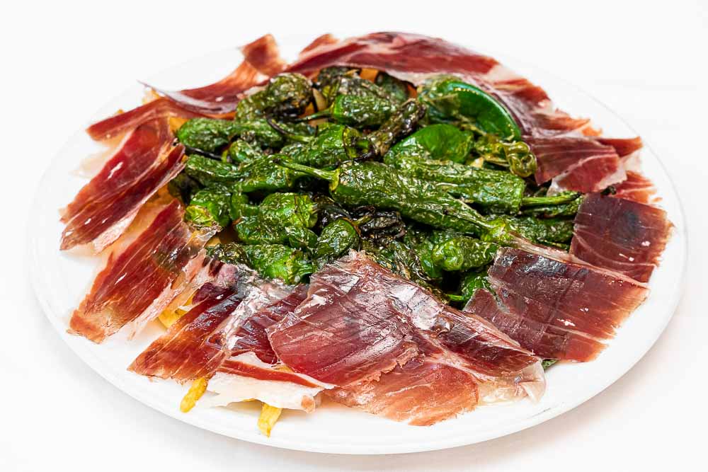 Green Peppers, Iberian Ham