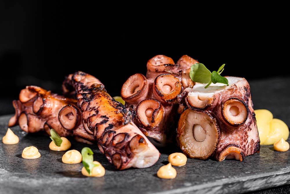 Grilled Octopus with parmentier