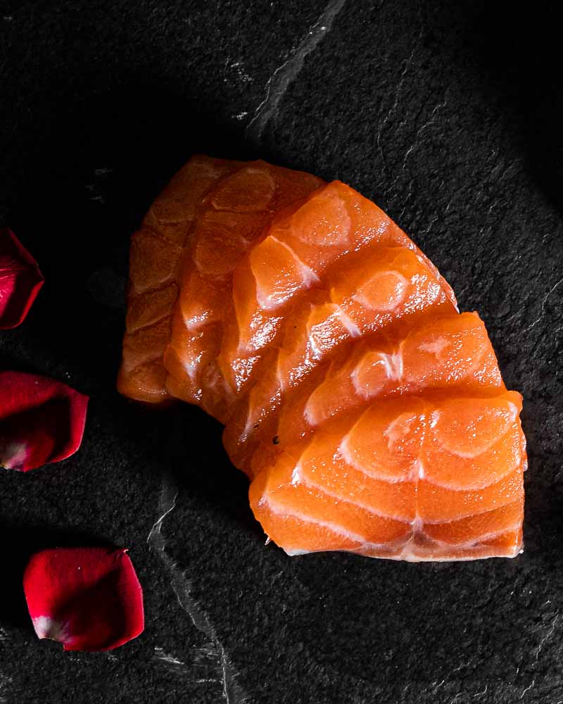 Sashimi au saumon