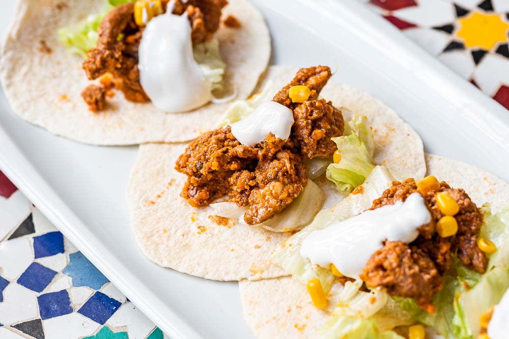 Mexican tacos de cochinita pibil