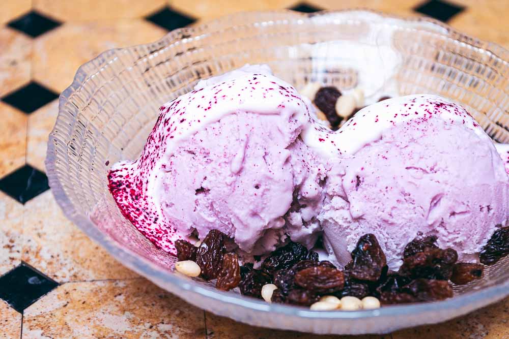 Hibiscus ice cream