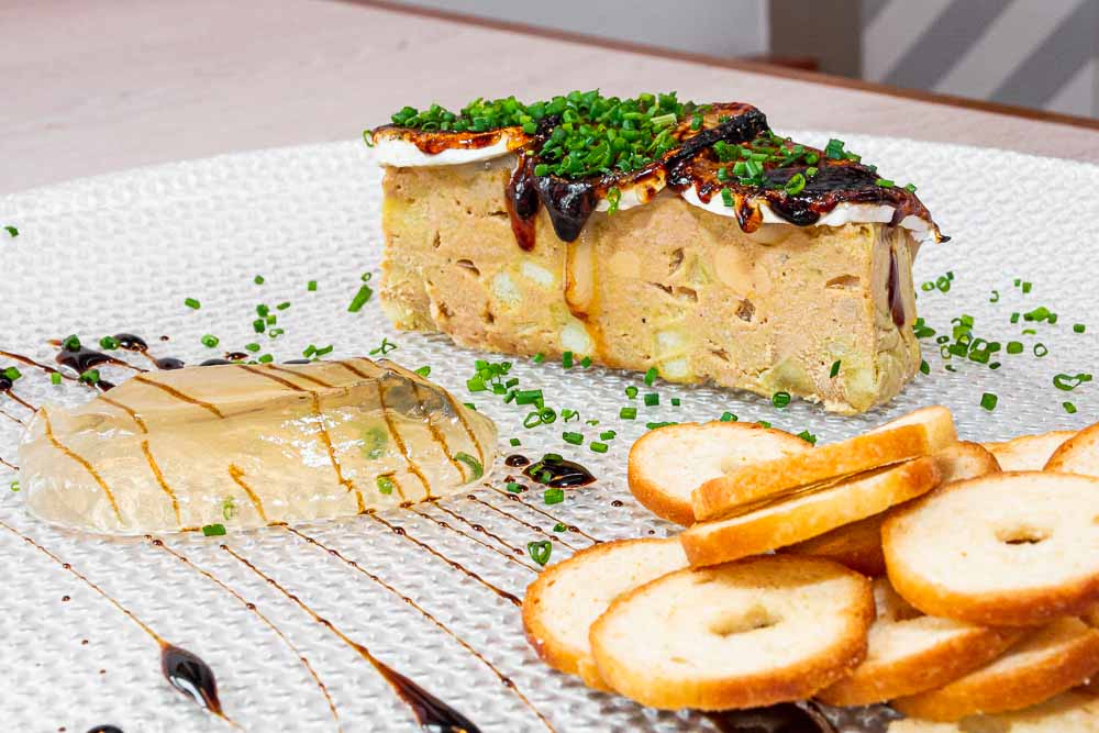 Caramelized foie Mille-feuille
