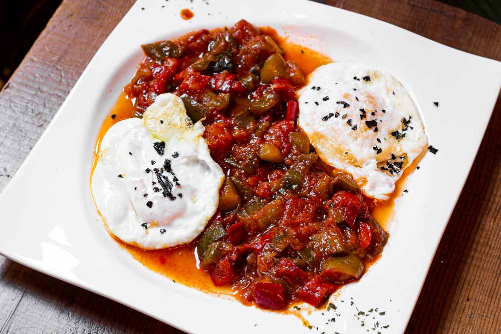 Ratatouille with fried egg