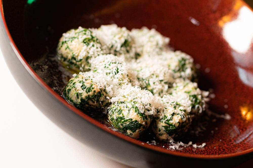 Malfatti with butter and sage